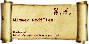 Wimmer Azálea névjegykártya